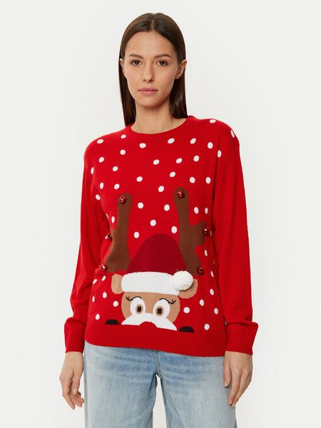 Ysabel Mora Sweter 70029 Czerwony Regular Fit. Czerwone swetry nierozpinane damskie ysabel mora, l, bez wzorów, z syntetyku, bez kołnierzyka, bez ramiączek. Za 119.99 zł.