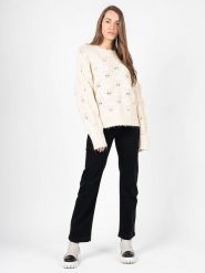 Silvian Heach Sweter "Oversize" | CVA22153MA | Kobieta | Beżowy. Brązowe swetry nierozpinane damskie Silvian Heach, m, bez wzorów, z dzianiny, bez kołnierzyka, bez ramiączek. W wyprzedaży za 299.00 zł.
