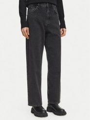 HUGO Jeansy 50567305 Czarny Straight Leg. Czarne jeansy damskie Hugo, bez wzorów, z bawełny. Za 399.99 zł.
