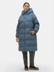 Vero Moda Curve Płaszcz zimowy 10297285 Niebieski Regular Fit. Niebieskie płaszcze damskie Vero Moda Curve, na zimę, bez wzorów, z syntetyku, bez kołnierzyka, bez kaptura. Za 349.99 zł.