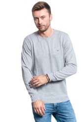 SWETER MĘSKI WRANGLER CREWNECK KNIT MID GREY MEL W8A02PX37 112132350. Szare swetry męskie Wrangler, m, bez wzorów, bez kołnierzyka, bez ramiączek. W wyprzedaży za 79.99 zł.
