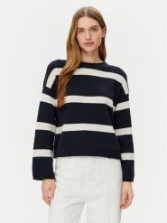 Marc O'Polo Sweter 502 6059 60047 Granatowy Regular Fit. Niebieskie swetry nierozpinane damskie Marc O'Polo, xl, bez wzorów, z bawełny, bez kołnierzyka, bez ramiączek. Za 449.99 zł.