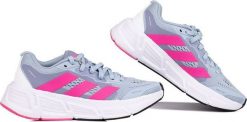 Adidas Buty damskie do biegania adidas Questar niebiesko-różowe IF2240 39 1/3. Czerwone obuwie sportowe damskie Adidas, bez wzorów, bez zapięcia, do biegania. Za 317.42 zł.
