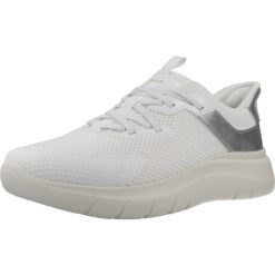 Buty GEOX D PLUMMERY PLUS Biały. Białe obuwie sportowe damskie Geox, bez wzorów, z syntetyku, bez zapięcia. Za 389.99 zł.