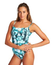 ARENA STROJE PŁYWACKIE WOMEN'S ALLOVER BACK ONE PIECE BLACK MULTI 004166/500 D36. Niebieskie stroje kąpielowe damskie ARENA, s, bez wzorów, z elastanu. Za 171.98 zł.
