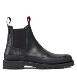 Sztyblety Paul Smith. Czarne botki męskie Paul Smith, bez wzorów, bez obcasa, bez zapięcia. Za 1,319.00 zł.