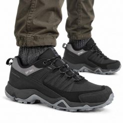 Buty męskie sportowe trekkingowe DK SPIDER SOFTSHELL. Czarne trekkingi męskie DK, z jeansu, bez zapięcia. Za 209.00 zł.