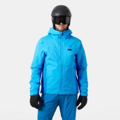 Kurtka narciarska Helly Hansen Courchevel. Niebieskie kurtki sportowe męskie Helly Hansen, na zimę, m, bez wzorów, bez kaptura, narciarskie. W wyprzedaży za 1,499.50 zł.