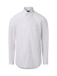 Polo Ralph Lauren Męska koszula casual Mężczyźni Modern Fit Bawełna biały|brązowy w paski, XL. Białe koszule męskie Polo Ralph Lauren, m, bez wzorów, z bawełny, casualowe, bez kołnierzyka, bez ramiączek. Za 659.95 zł.