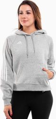 Adidas Bluza damska adidas Tiro 24 Hooded szara IR7509 2XL. Szare bluzy damskie Adidas, xl, bez wzorów, bez ramiączek, bez kaptura. Za 197.69 zł.