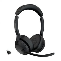 Jabra 25599-989-899 słuchawki/zestaw słuchawkowy Bezprzewodowy Opaska na głowę Biuro/centrum telefoniczne Bluetooth Podstawka do ładowania Czarny. Czarne słuchawki bezprzewodowe JABRA. Za 857.99 zł.