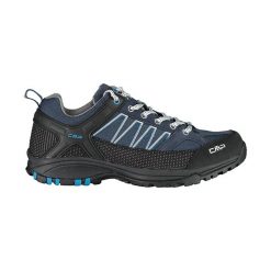 Buty trekkingowe męskie CMP Sun. Niebieskie buty zimowe męskie CMP, bez wzorów, z materiału, bez obcasa, bez zapięcia. Za 299.99 zł.
