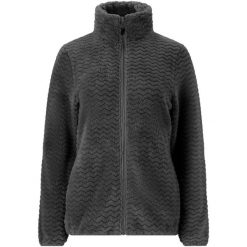 Bluza polarowa damska Whistler Matra. Brązowe bluzy damskie Whistler, bez wzorów, z polaru, sportowe, bez ramiączek, bez kaptura. Za 229.99 zł.