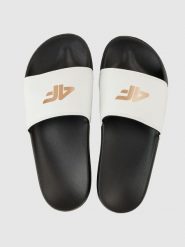 Klapki damskie 4F 4FRSS26FSLIF062. Czerwone klapki damskie 4F, na lato, bez wzorów, z poliesteru, bez obcasa, bez zapięcia. Za 59.99 zł.