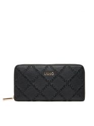 Liu Jo Portfel Ecs Xl Zip Around AF5170 E0538 Czarny. Czarne portfele damskie Liu Jo, ze skóry. Za 269.99 zł.