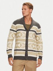 Guess Kardigan Efrem M4BR21 Z3HE2 Szary Regular Fit. Szare swetry męskie Guess, m, z aplikacjami, z syntetyku, bez kołnierzyka, bez ramiączek. Za 269.99 zł.