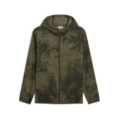 Męska kurtka TAD ESSENTIALS AOP PUMA Dark Olive Green. Zielone kurtki męskie Puma, l, bez wzorów, sportowe, bez kaptura. Za 289.00 zł.