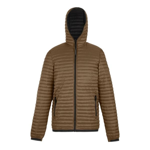 Męska Ocieplana Kurtka Rigain. Żółte kurtki męskie Regatta, m, bez wzorów, z materiału, z kapturem. Za 240.99 zł.