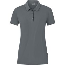 Damska koszulka polo Jako Organic Stretch. Szare bluzki damskie Jako, bez wzorów, sportowe, bez kołnierzyka, bez ramiączek. Za 243.00 zł.
