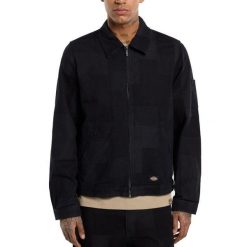 Kurtka DICKIES DK0A4Z75RIN1 JACQUARD EISENHOWER Czarny. Czarne kurtki męskie Dickies, m, bez wzorów, z tkaniny, bez kaptura. Za 503.99 zł.