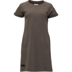 Elegancka Sukienka z Bawełny Loap Denda dla Kobiet. Szare sukienki damskie ZSPORT, l, bez wzorów, z bawełny, eleganckie, bez kołnierzyka, bez ramiączek, sportowe. Za 209.99 zł.