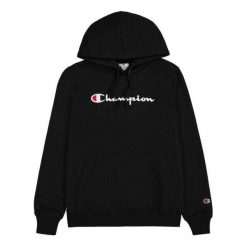 Damska Bluza Z Dużym Logo. Czarne bluzy damskie Champion, bez wzorów, bez ramiączek, bez kaptura. Za 298.99 zł.