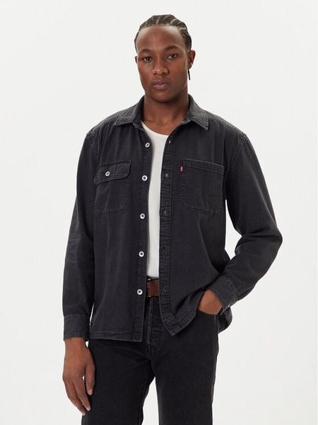 Levi's® Koszula jeansowa Truckee 003NW-0001 Czarny Relaxed Fit. Czarne koszule męskie m, bez wzorów, z bawełny, bez kołnierzyka, bez ramiączek. Za 319.99 zł.