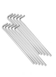 Szpilki namiotowe Rockland 19 cm 10-pack. Szare szpilki damskie Rockland, bez wzorów, bez obcasa, na szpilce, bez zapięcia. Za 21.00 zł.
