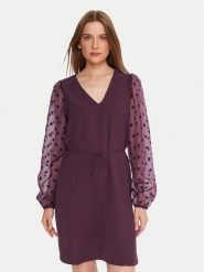 Vero Moda Sukienka koktajlowa Alva 10337473 Fioletowy Regular Fit. Fioletowe sukienki damskie Vero Moda, m, bez wzorów, z syntetyku, wizytowe, bez kołnierzyka, bez ramiączek. Za 149.99 zł.