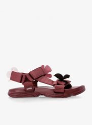 Sandały damskie Camper Karst Sandal. Czerwone sandały damskie Camper, bez wzorów, z otwartym noskiem, bez obcasa, bez zapięcia. Za 478.49 zł.
