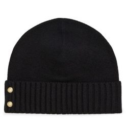 Czapka LAUREN RALPH LAUREN. Czarne czapki damskie Lauren Ralph Lauren, na zimę, bez wzorów. Za 379.99 zł.