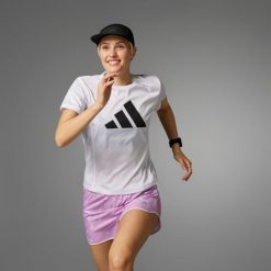 Koszulka Run It. Białe bluzki damskie Adidas, xs, bez wzorów, sportowe, bez kołnierzyka, bez ramiączek. Za 127.75 zł.