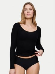 Triumph Koszulka piżamowa Bauty Layers 10225060 Czarny Slim Fit. Czarne koszule nocne damskie Triumph, bez wzorów, z lyocellu, bez ramiączek. Za 78.00 zł.