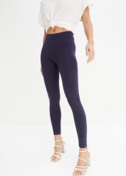 Legginsy (2 pary w opak.). Czarne legginsy damskie bonprix, bez wzorów. Za 87.99 zł.