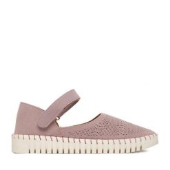 Półbuty Go Soft. Fioletowe półbuty damskie GO SOFT, bez wzorów, bez obcasa, na płaskiej podeszwie, bez zapięcia. Za 119.99 zł.