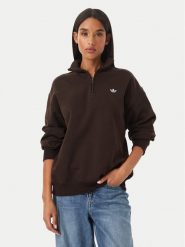 Adidas Bluza Ess LH4720 Brązowy ciemny Regular Fit. Brązowe bluzy damskie Adidas, l, bez wzorów, z bawełny, bez ramiączek, bez kaptura. Za 219.99 zł.