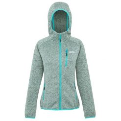 Damska Bluza Z Kapturem Newhill II Marl Full Zip. Niebieskie bluzy damskie Regatta, bez wzorów, sportowe, bez ramiączek, z kapturem. Za 96.99 zł.