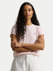 Polo Ralph Lauren T-Shirt 211B14605014 Różowy Classic Fit. Czerwone t-shirty damskie Polo Ralph Lauren, xs, bez wzorów, z bawełny, bez kołnierzyka, bez ramiączek. Za 379.99 zł.