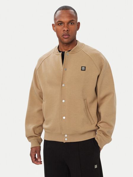HUGO Kurtka bomber Dabin 50563037 Beżowy Oversize. Brązowe kurtki męskie Hugo, l, bez wzorów, z syntetyku, bez kaptura. Za 679.99 zł.