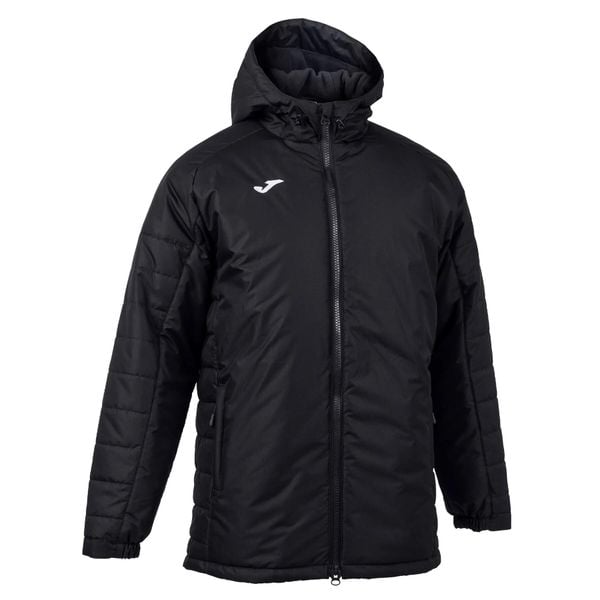 Kurtka sportowa męska Joma Cervino. Czarne bluzy sportowe męskie Joma, l, bez wzorów, z polaru, bez kaptura, do piłki nożnej. Za 560.05 zł.