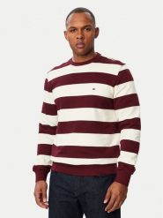 Tommy Hilfiger Bluza Essential MW0MW37237 Bordowy Regular Fit. Czerwone bluzy męskie Tommy Hilfiger, m, bez wzorów, z bawełny, bez ramiączek, bez kaptura. Za 409.99 zł.