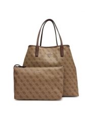 Guess Torebka Victtoria HWESG9 51429 Brązowy. Brązowe shopperki damskie Guess, z aplikacjami, ze skóry, bez dodatków. Za 579.99 zł.