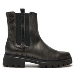 Botki Gabor. Szare botki damskie Gabor, bez wzorów, bez obcasa, na płaskiej podeszwie, bez zapięcia. Za 779.99 zł.