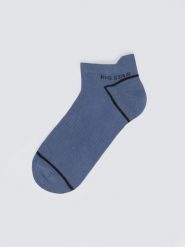 Stopki męskie bawełniane niebieskie Serhios 402. Niebieskie skarpety męskie BIG STAR, bez wzorów, z bawełny. Za 19.99 zł.