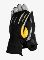 Rękawiczki La Sportiva Supercouloir Tech Gloves. Czarne rękawiczki męskie La Sportiva, bez wzorów, ze skóry. Za 516.99 zł.