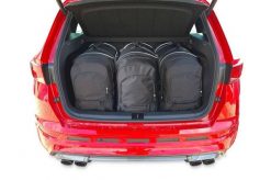 Torby Do Bagażnika Cupra Ateca 2018-2024 3Szt Kjust. Czarne torby podróżne damskie KJUST, bez wzorów, z kauczuku. Za 1,113.00 zł.