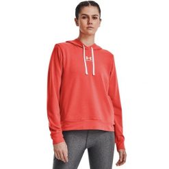 Bluza damska Under Armour Rival Terry Hoodie. Brązowe bluzy damskie Under Armour, bez wzorów, bez ramiączek, bez kaptura. Za 129.99 zł.