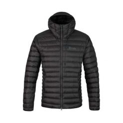 Kurtka z kapturem Rafiki Project. Czarne kurtki męskie RAFIKI, bez wzorów, z puchu, sportowe, z kapturem. W wyprzedaży za 870.20 zł.