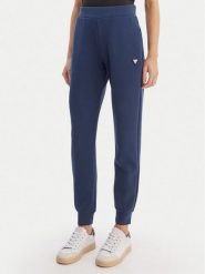 Guess Spodnie dresowe V4YB08 KCAY2 Granatowy Regular Fit. Niebieskie spodnie dresowe damskie Guess, z aplikacjami, z dresówki. Za 349.99 zł.
