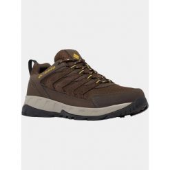 Męskie buty turystyczne Columbia Strata Trail Low Wp. Brązowe buty zimowe męskie Columbia, bez wzorów, bez obcasa, bez zapięcia. Za 339.00 zł.